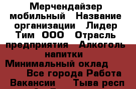 Мерчендайзер мобильный › Название организации ­ Лидер Тим, ООО › Отрасль предприятия ­ Алкоголь, напитки › Минимальный оклад ­ 43 000 - Все города Работа » Вакансии   . Тыва респ.,Ак-Довурак г.